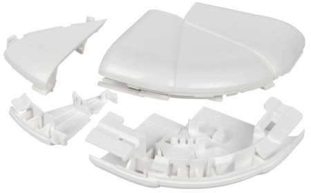 Угол для кабель-канала внешн. изменяемый 60-120град. для DLP 80х50 бел. ИЭК Leg 010622