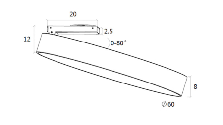 Накладной светильник DesignLed UF034-60-WH-NW