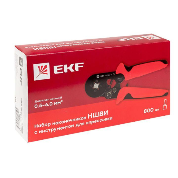 Набор НШВИ №6 (0.5-6кв.мм) с инструментом ПКВ-6-4 PROxima EKF nabor-nshvi-6