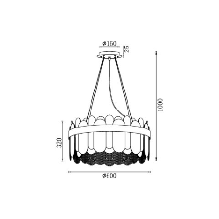 Подвесная люстра Vele Luce VL3185P12