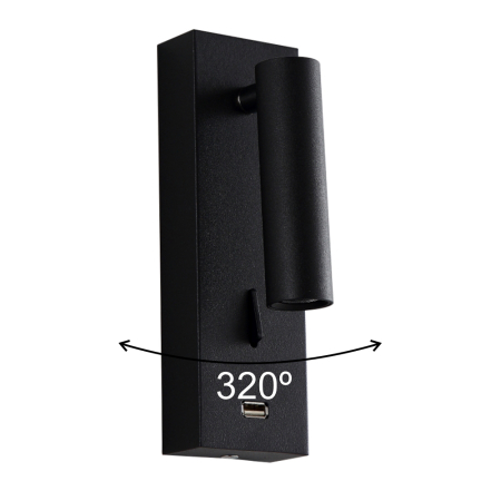 Crystal Lux Бра Crystal Lux CLT 210W USB BL