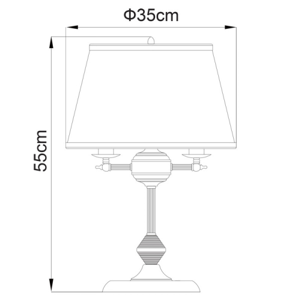 Настольная лампа ARTE Lamp A3579LT-3AB