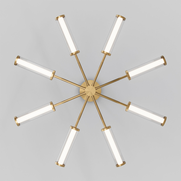 Люстра на штанге Eurosvet 50386 LED латунь