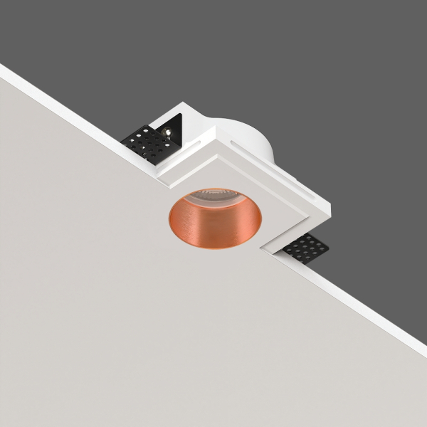 QUASAR 55 COPPER Встраиваемый потолочный гипсовый светильник