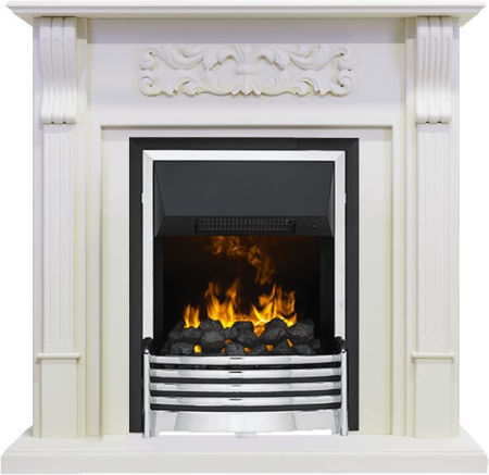 Dimplex Каминокомплект Venice - Фактурный белый с очагом Flagstaff