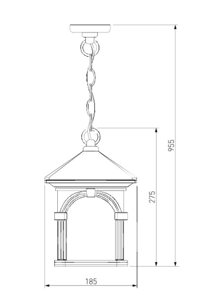 Уличный светильник Elektrostandard Corvus H капучино (GL 1021H)