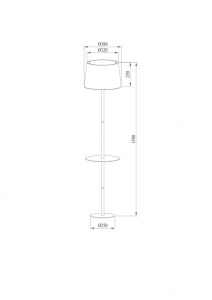 Торшер ARTE Lamp A2102PN-1WH