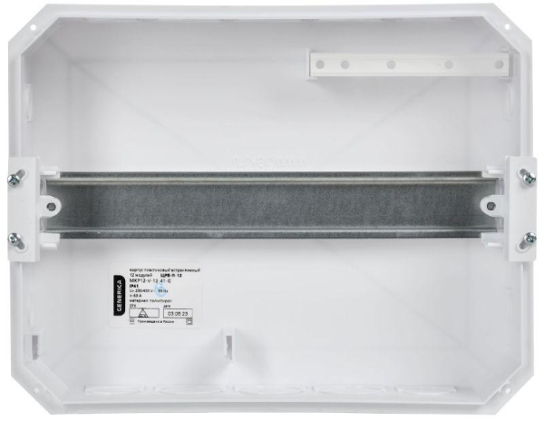 Корпус пластиковый ЩРВ-П-12 бел. дверь IP41 GENERICA MKP13-V-12-41-K01-G