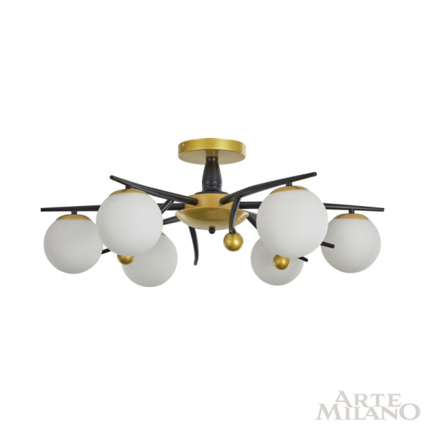 Накладная люстра Arte Milano 273408/6 BK/GD