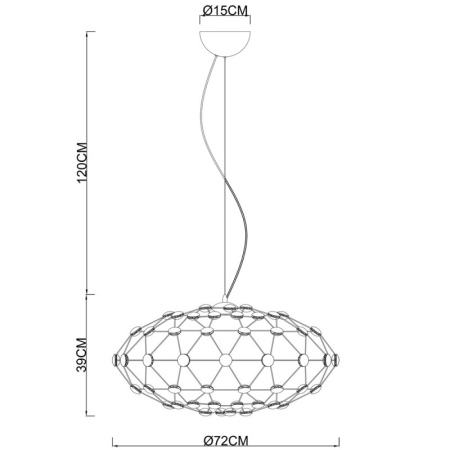 Подвесная люстра Divinare 1720/02 SP-72