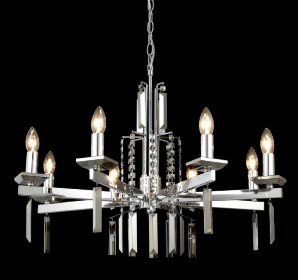 Подвесная люстра Crystal Lux MARRON SP8 CHROME