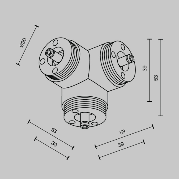 Коннектор Maytoni Technical CA016TC-B
