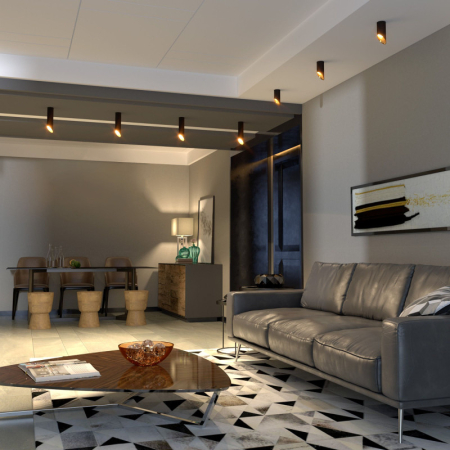 Накладной светильник Elektrostandard DLN114 GU10 черный/золото