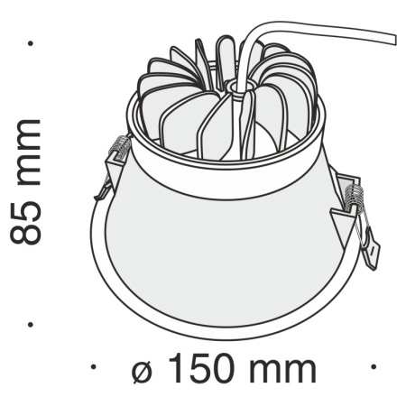 Встраиваемый светильник Maytoni Technical DL039-L15W3K