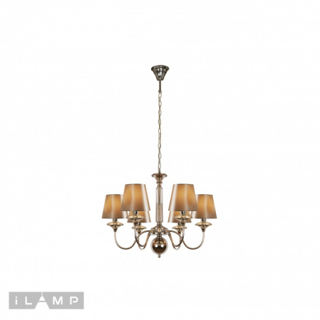 Подвесная люстра iLamp P2406-6 Nickel