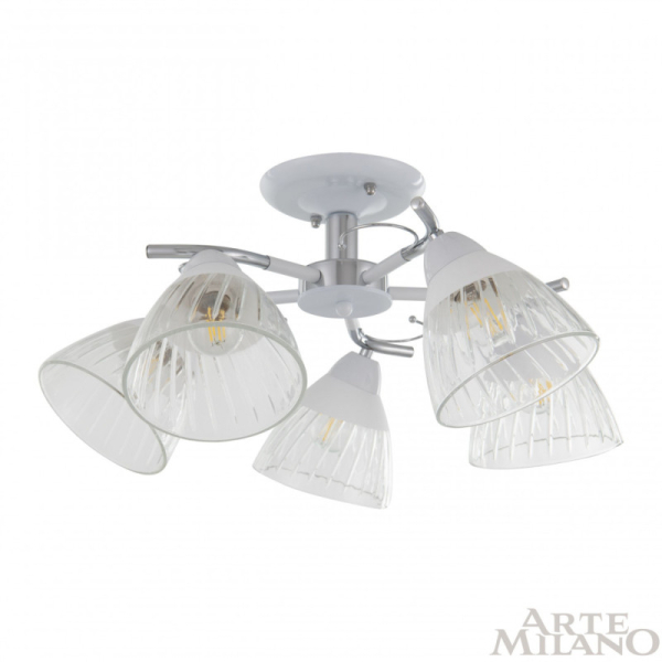 Накладная люстра Arte Milano 320306/5 WT+CR