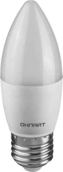 Лампа светодиодная 90 611 OLL-C37-10-230-4K-E27-FR-PACK3 ОНЛАЙТ 90611