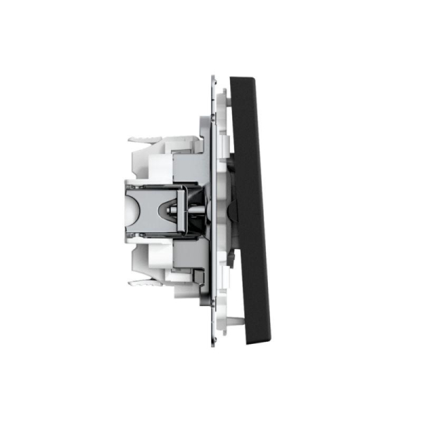 Выключатель для жалюзи 2-кл. ArtGallery 2х (сх. 4) 10А быстрозажим. клем. механизм карбон SE GAL001019S