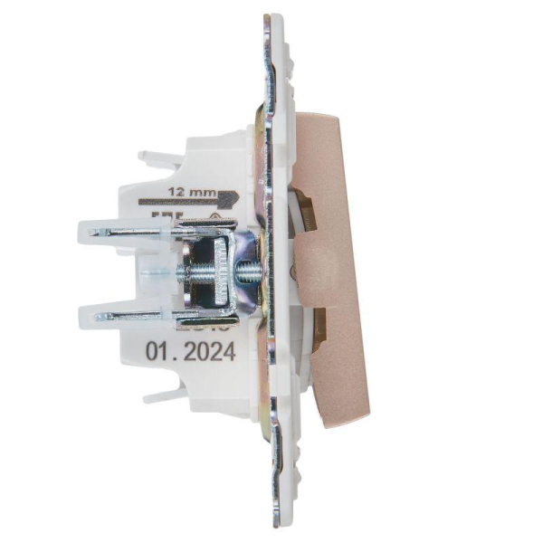 Выключатель 2-кл. SKANDY 10А SK-V09Sa с индикацией песочн. IEK SK-V20-1-10-K98