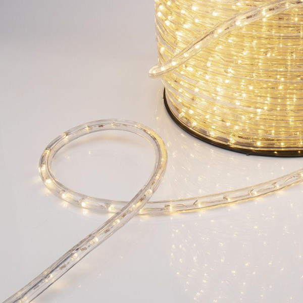 Дюралайт LED двухжильный 230В 13мм 30 LED/м ТЕПЛЫЙ БЕЛЫЙ постоянное свечение модуль 1м бухта 100м NEON-NIGHT