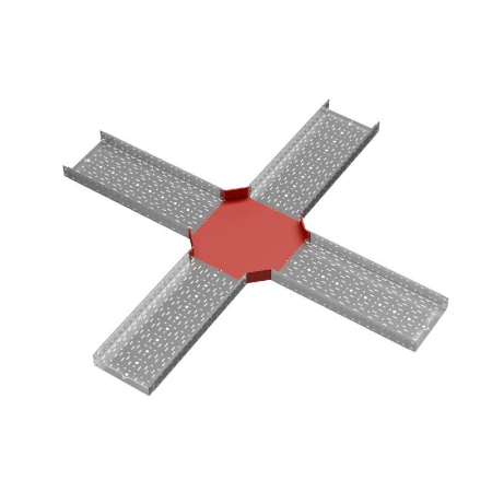 Разветвитель для лотка Х-образ. 100х400мм "ПЛЮС" HD85 КМ PL18580