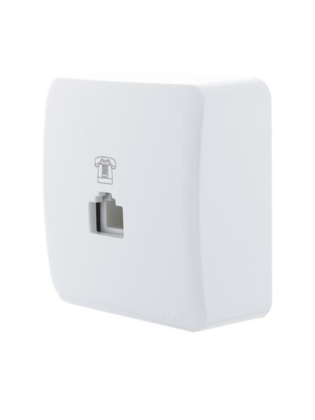 Розетка телефонная Viola RJ11 евро стандарт бел. LEZARD 751-0200-137
