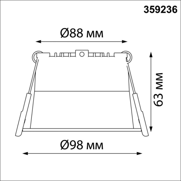 Встраиваемый светильник Novotech 359236