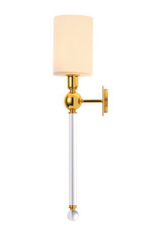 Crystal Lux Бра Crystal Lux MIRABELLA AP1 GOLD/WHITE