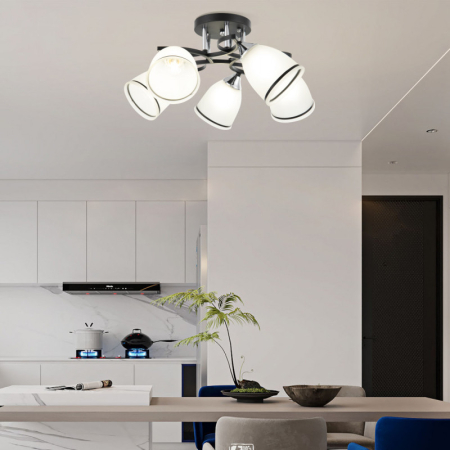 Накладная люстра Arte Milano 325885/5A BK+CR