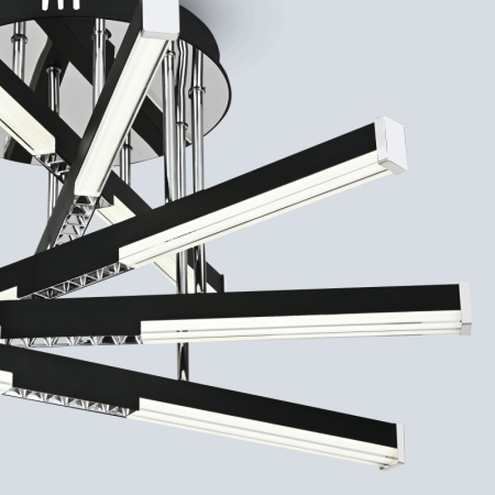 Накладная люстра LED4U L9371-600 BK