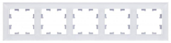 Рамка 5-м AtlasDesign Nature органич. стекло бел. SE ATN320105