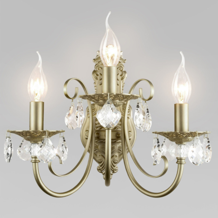 Бра Eurosvet 3305/3 латунь/прозрачный хрусталь