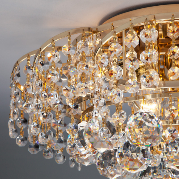 Накладная люстра Eurosvet 16017/6 золото Strotskis