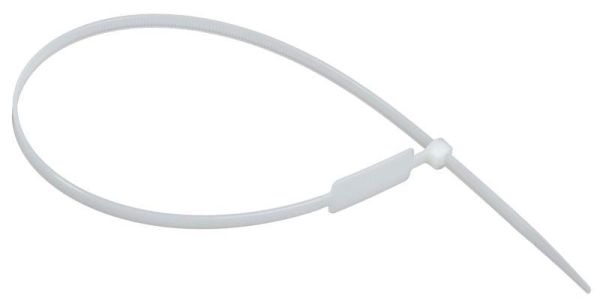 Хомут 4.8х370мм P6.6 маркерный бел. (уп.100шт) IEK UHH14-D048-370-100-K01