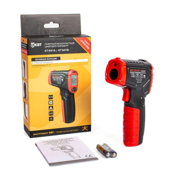 Пирометр бесконтактный цифровой KT 641B PROLINE КВТ 87245