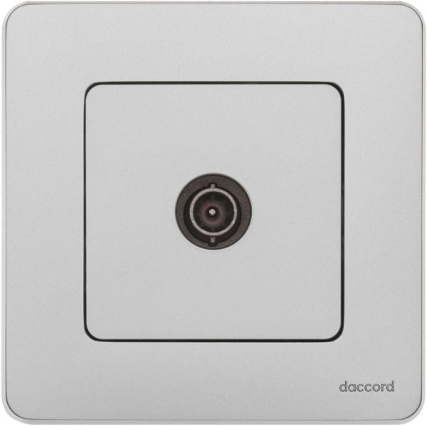 Розетка телевизионная оконечная TV Inspiria 10дБ 5-862мГц механизм алюм. IEK 673872