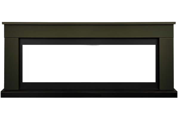 Royal Flame Каминокомплект Bergen 60 SFT (Разборный) - Темная олива с очагом Vision 60 LOG LED