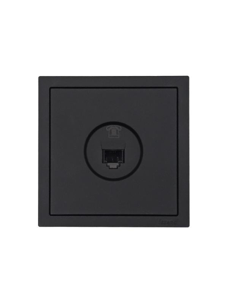 Розетка телефонная евро СП ZIMA IP20 черн. бархат LEZARD 704-4288-137