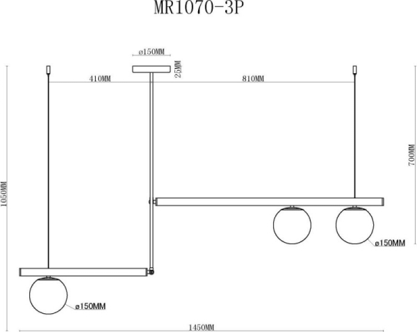 Подвесной светильник MyFar MR1070-3P