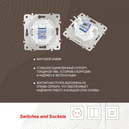 Розетка Arte Milano 205.45-1.white