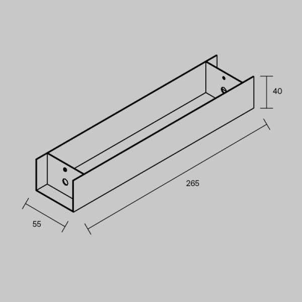 Коробка для драйвера Maytoni Technical TRA233-BB-B