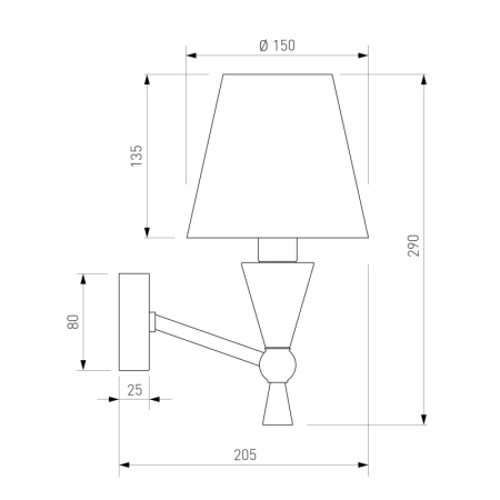 Бра Eurosvet 103014 латунь