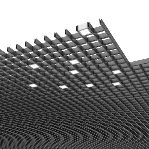Комплект светильников Geniled Griliato Tetris Basic x7 для ячейки 75x75 35Вт 3000К Опал