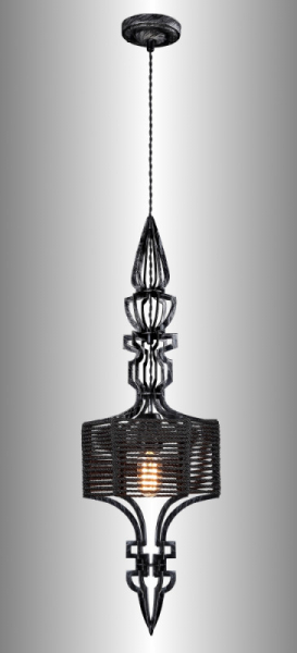 Подвесной светильник Crystal Lux PRIMA SP1 A BLACK-SILVER/BLACK