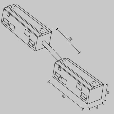 Подвод питания Maytoni Technical TRA034CPC-42B-5-1