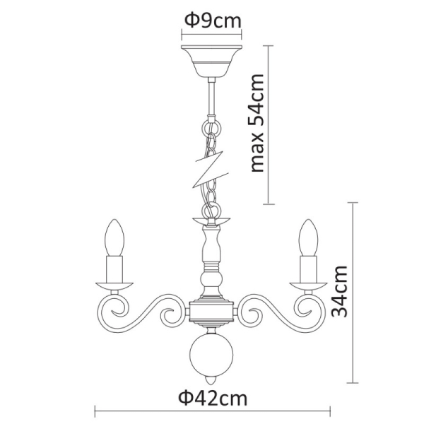 Подвесная люстра ARTE Lamp A1129LM-5WH