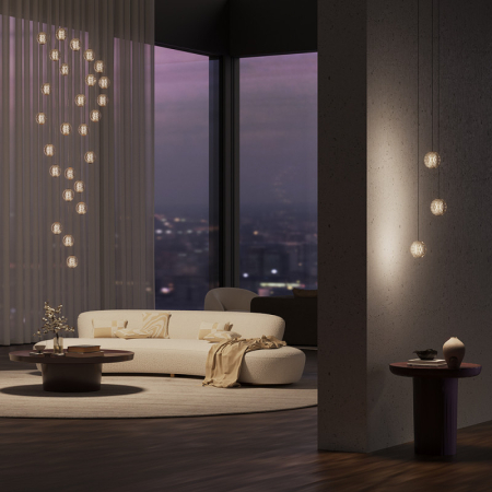 Каскадная люстра Maytoni MOD293PL-L18BS3K