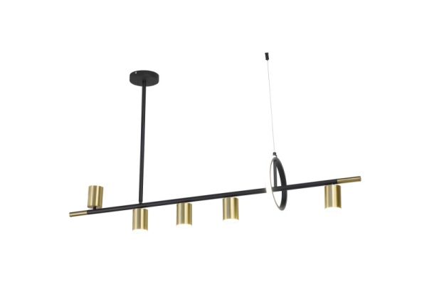 Люстра на штанге AM Group AM438 POLISHED GOLD