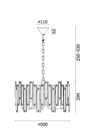 Подвесная люстра Freya FR5085PL-05CH