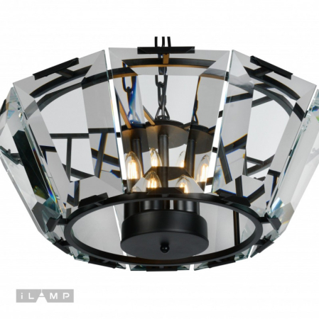 Подвесная люстра iLamp 6107-600 BK